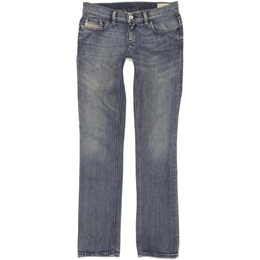 Diesel Liv 0072J Women Blue Straight Slim Stretch Jeans W28 L32