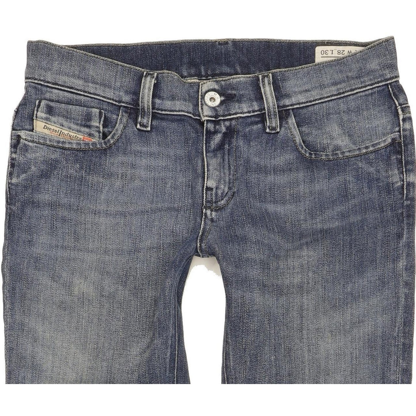 Diesel Liv 0072J Women Blue Straight Slim Stretch Jeans W28 L32