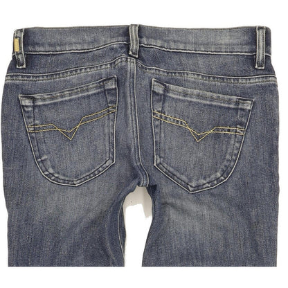 Diesel Liv 0072J Women Blue Straight Slim Stretch Jeans W28 L32