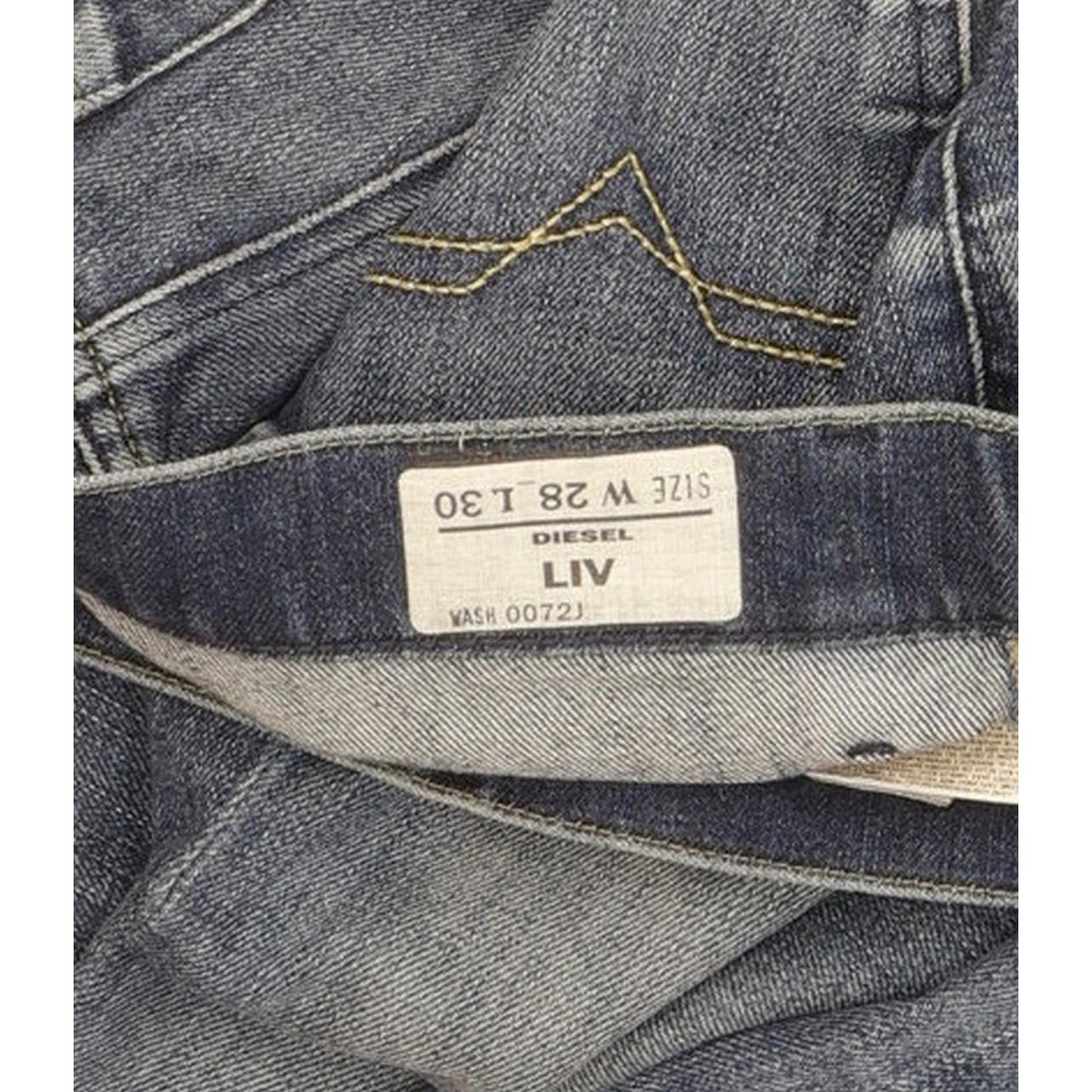 Diesel Liv 0072J Women Blue Straight Slim Stretch Jeans W28 L32