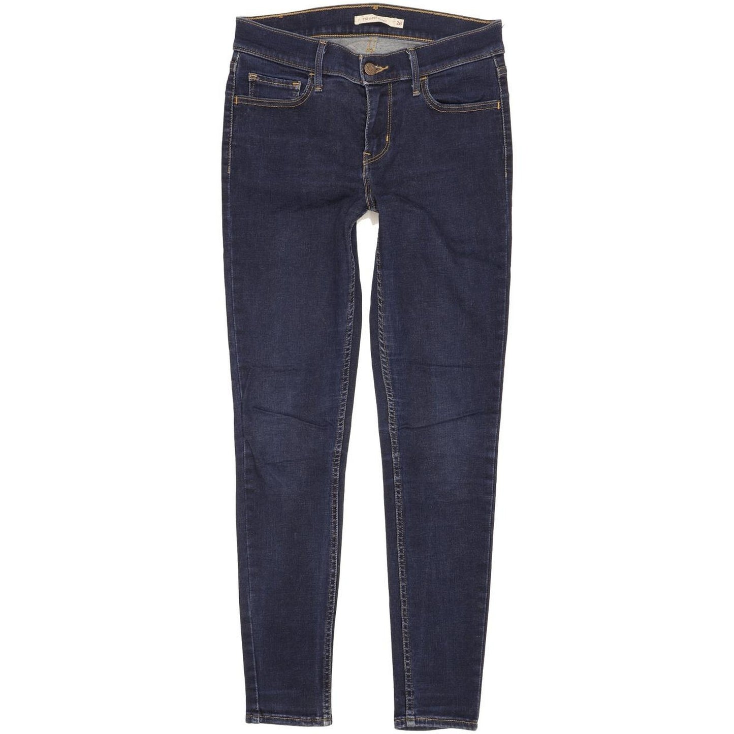 Levi's 710 Super Women Blue Skinny Slim Stretch Jeans W28 L28