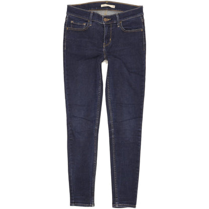 Levi's 710 Super Women Blue Skinny Slim Stretch Jeans W28 L28