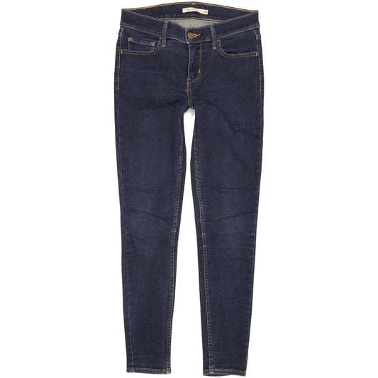 Levi's 710 Super Women Blue Skinny Slim Stretch Jeans W28 L28