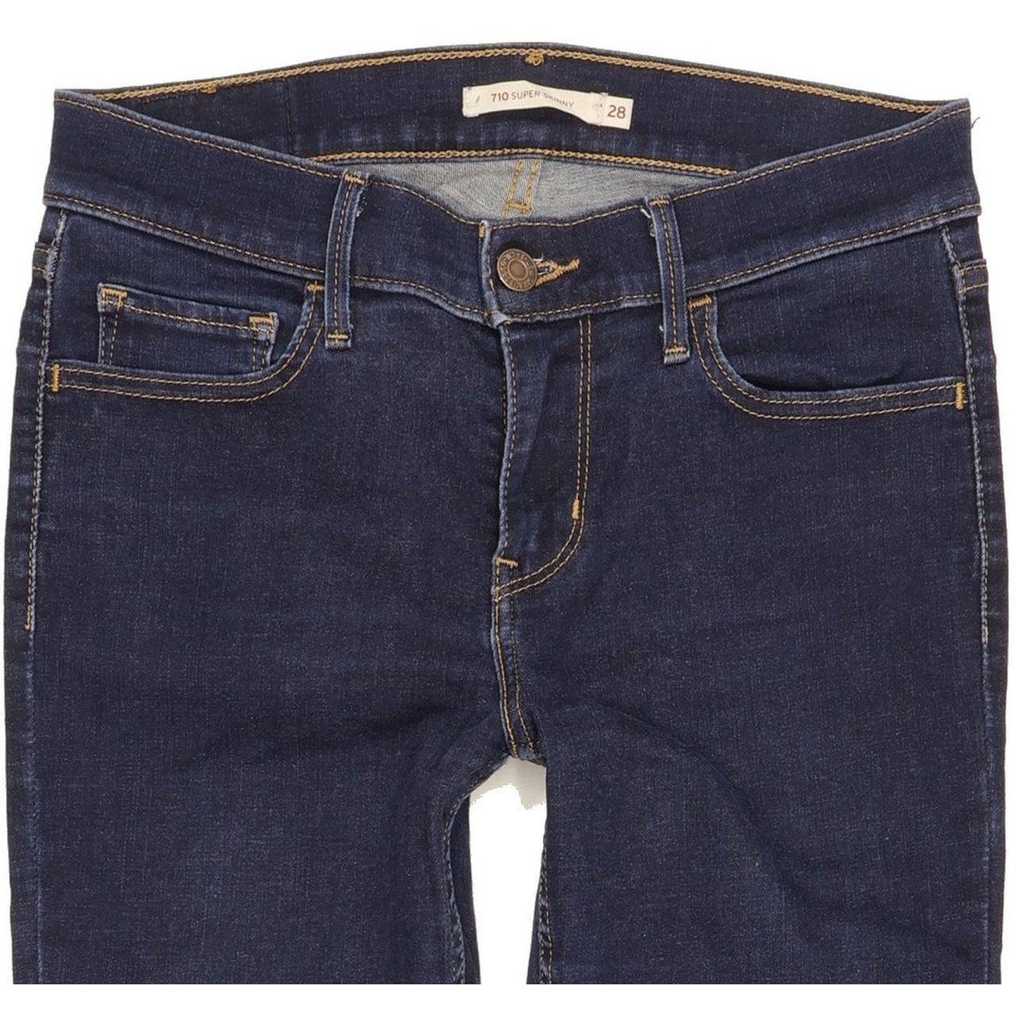 Levi's 710 Super Women Blue Skinny Slim Stretch Jeans W28 L28