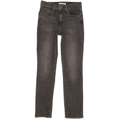 Levi's 724 Women Charcoal Straight Slim Stretch Jeans W30 L31