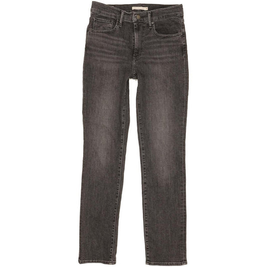 Levi's 724 Women Charcoal Straight Slim Stretch Jeans W30 L31