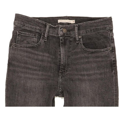 Levi's 724 Women Charcoal Straight Slim Stretch Jeans W30 L31
