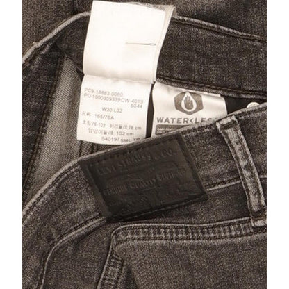 Levi's 724 Women Charcoal Straight Slim Stretch Jeans W30 L31