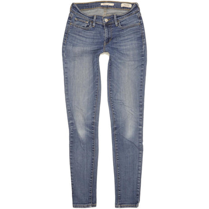 Levi's 710 Super Women Blue Skinny Slim Stretch Jeans W27 L31