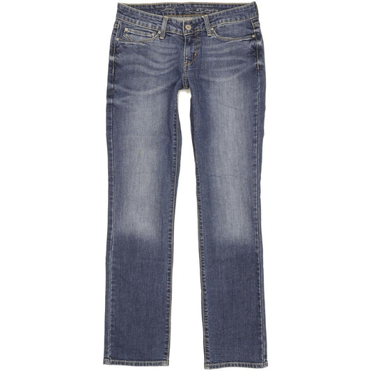 Levi's Demi Curve Women Blue Straight Slim Stretch Jeans W27 L31