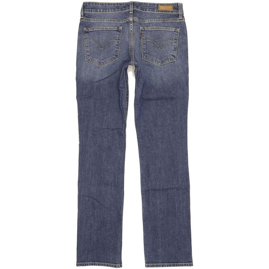 Levi's Demi Curve Women Blue Straight Slim Stretch Jeans W27 L31
