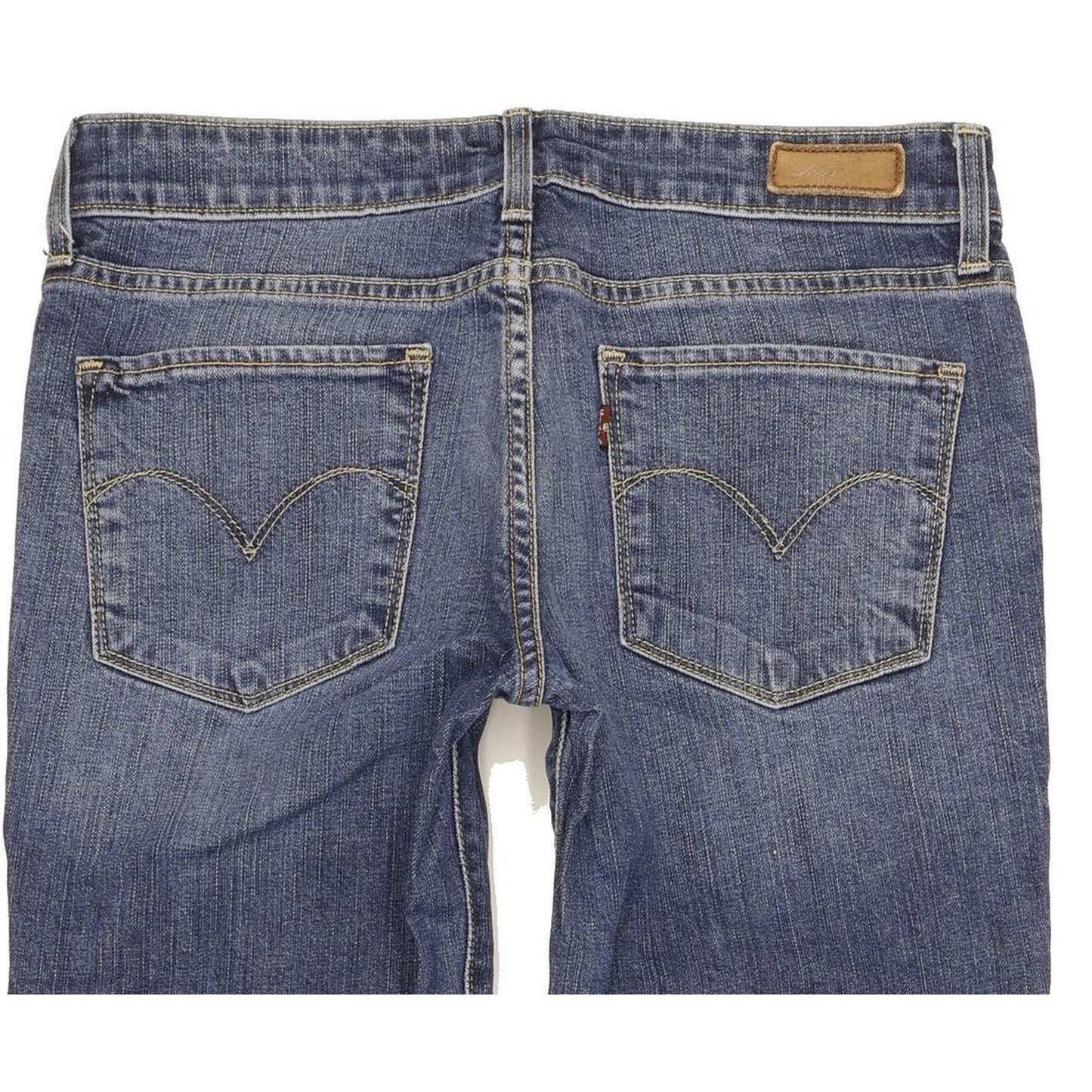 Levi's Demi Curve Women Blue Straight Slim Stretch Jeans W27 L31