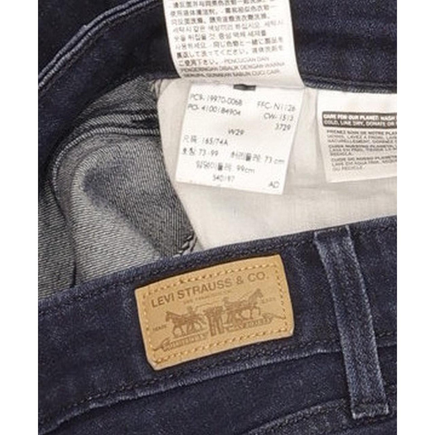 Levi's Women Navy Skinny Slim Stretch Jeans W29 L30