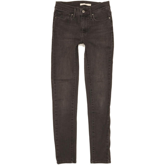 Levi's Slimming Women Charcoal Skinny Slim Stretch Jeans W26 L29