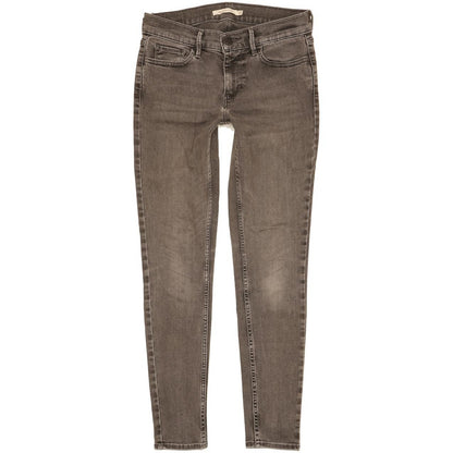Levi's 710 Super Women Grey Skinny Slim Stretch Jeans W27 L28