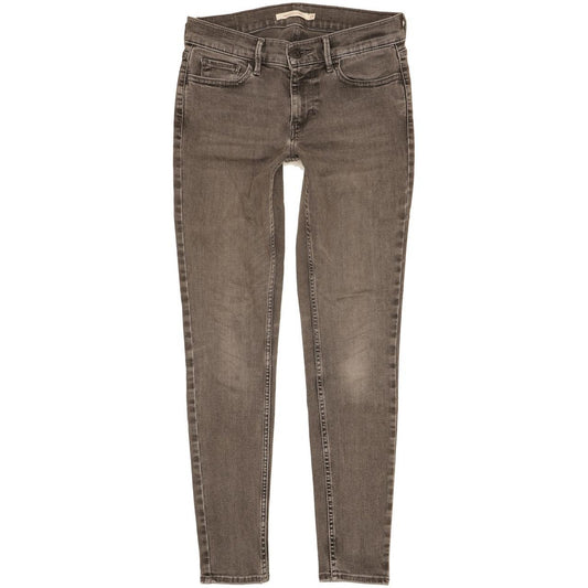 Levi's 710 Super Women Grey Skinny Slim Stretch Jeans W27 L28