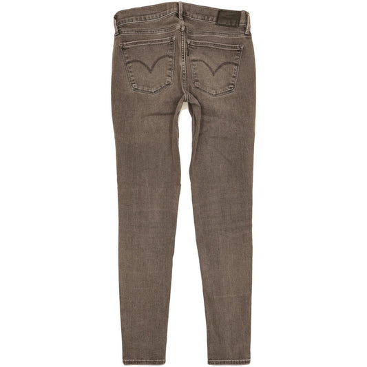 Levi's 710 Super Women Grey Skinny Slim Stretch Jeans W27 L28