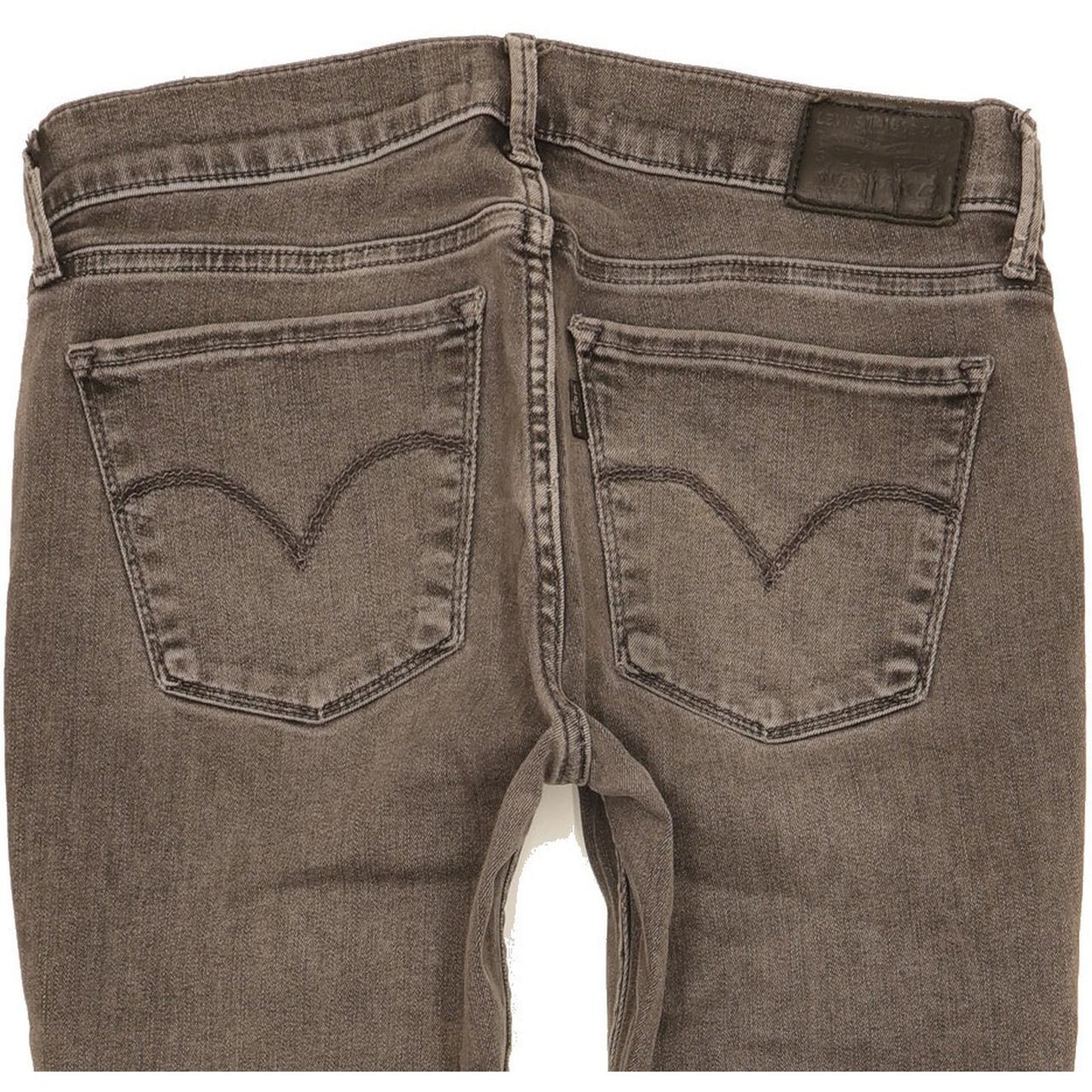 Levi's 710 Super Women Grey Skinny Slim Stretch Jeans W27 L28