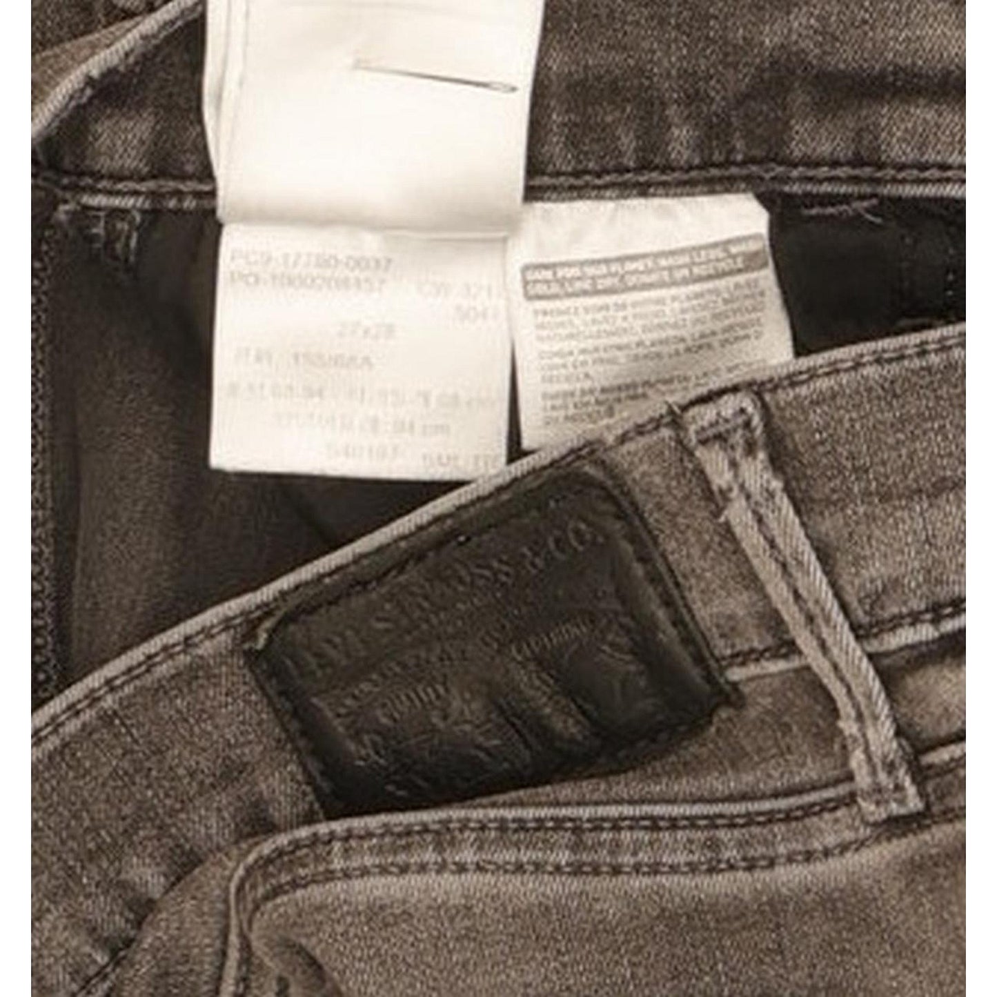Levi's 710 Super Women Grey Skinny Slim Stretch Jeans W27 L28