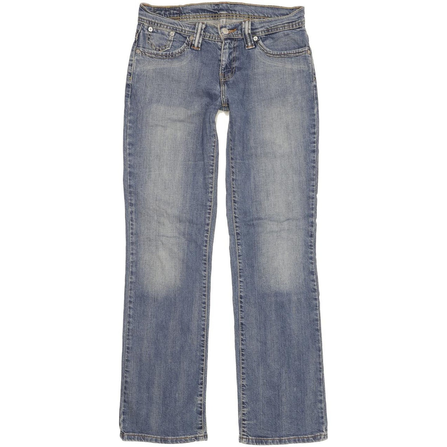 Levi's 524 Women Blue Straight Slim Stretch Jeans W30 L32