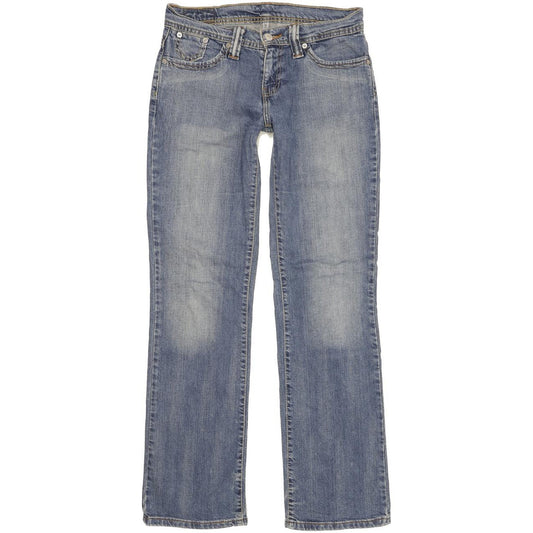 Levi's 524 Women Blue Straight Slim Stretch Jeans W30 L32