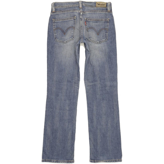 Levi's 524 Women Blue Straight Slim Stretch Jeans W30 L32