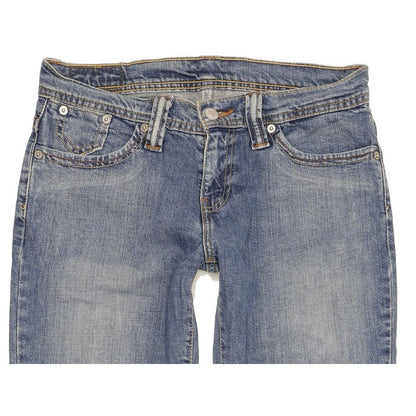 Levi's 524 Women Blue Straight Slim Stretch Jeans W30 L32