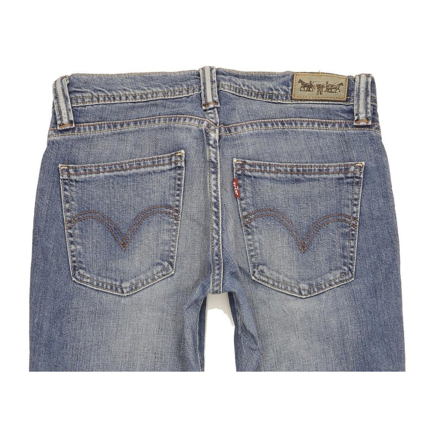 Levi's 524 Women Blue Straight Slim Stretch Jeans W30 L32