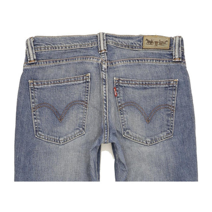 Levi's 524 Women Blue Straight Slim Stretch Jeans W30 L32