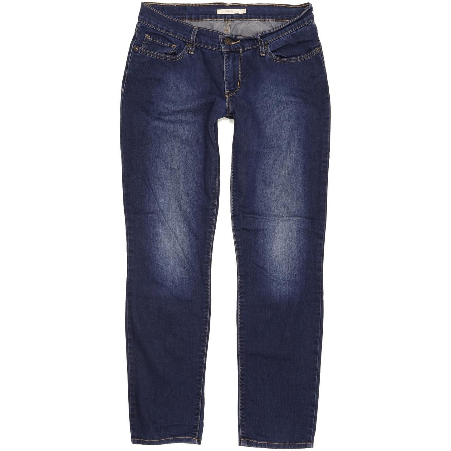 Levi's 712 Women Blue Straight Slim Stretch Jeans W28 L29