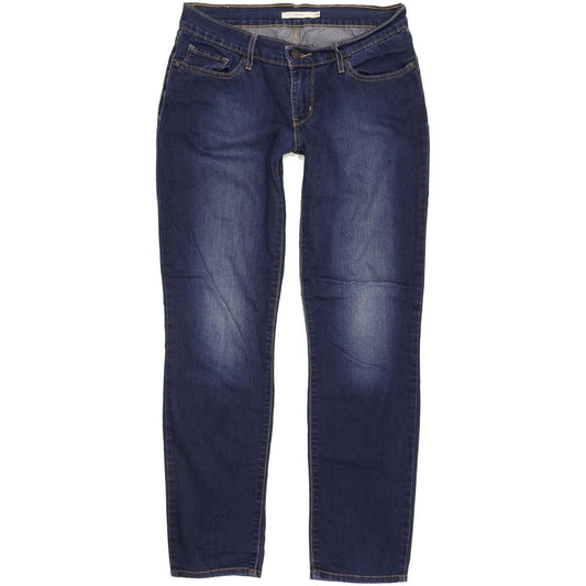 Levi's 712 Women Blue Straight Slim Stretch Jeans W28 L29