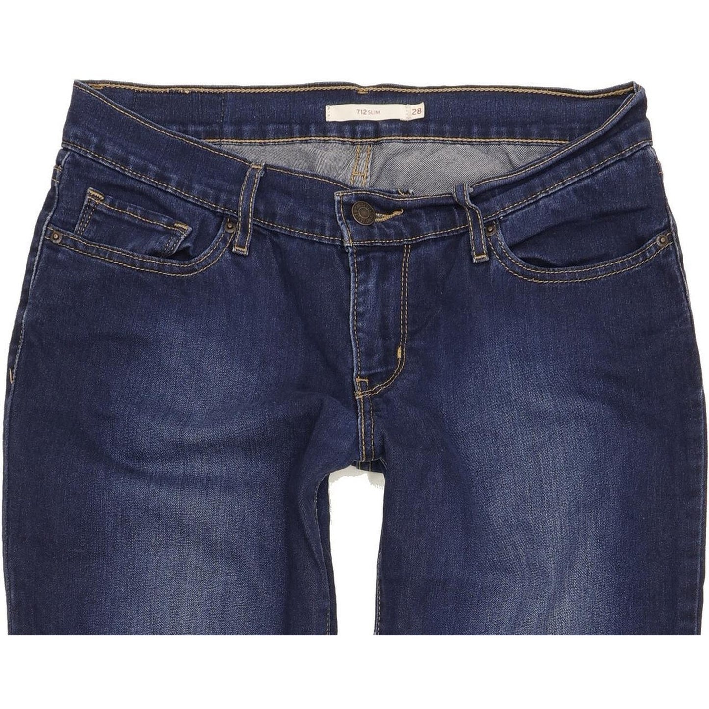 Levi's 712 Women Blue Straight Slim Stretch Jeans W28 L29