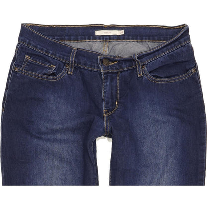 Levi's 712 Women Blue Straight Slim Stretch Jeans W28 L29
