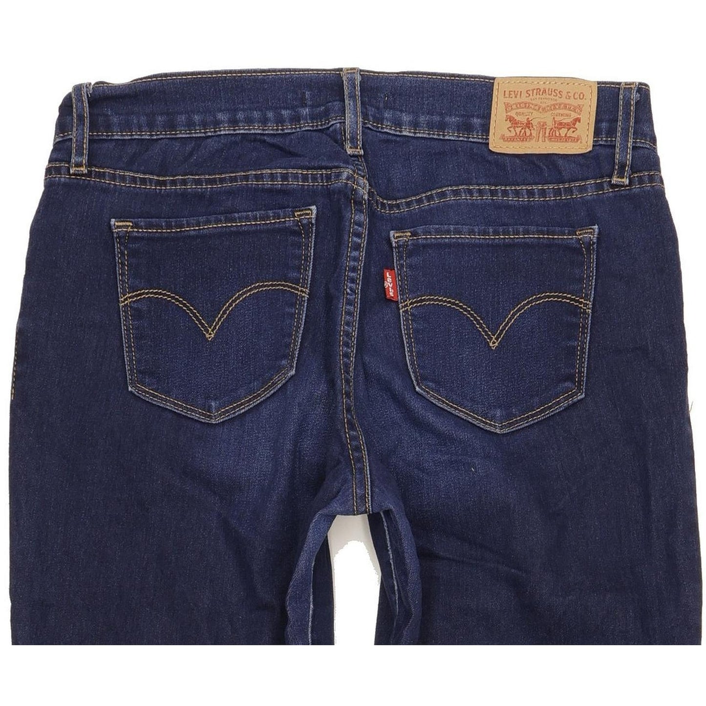Levi's 712 Women Blue Straight Slim Stretch Jeans W28 L29