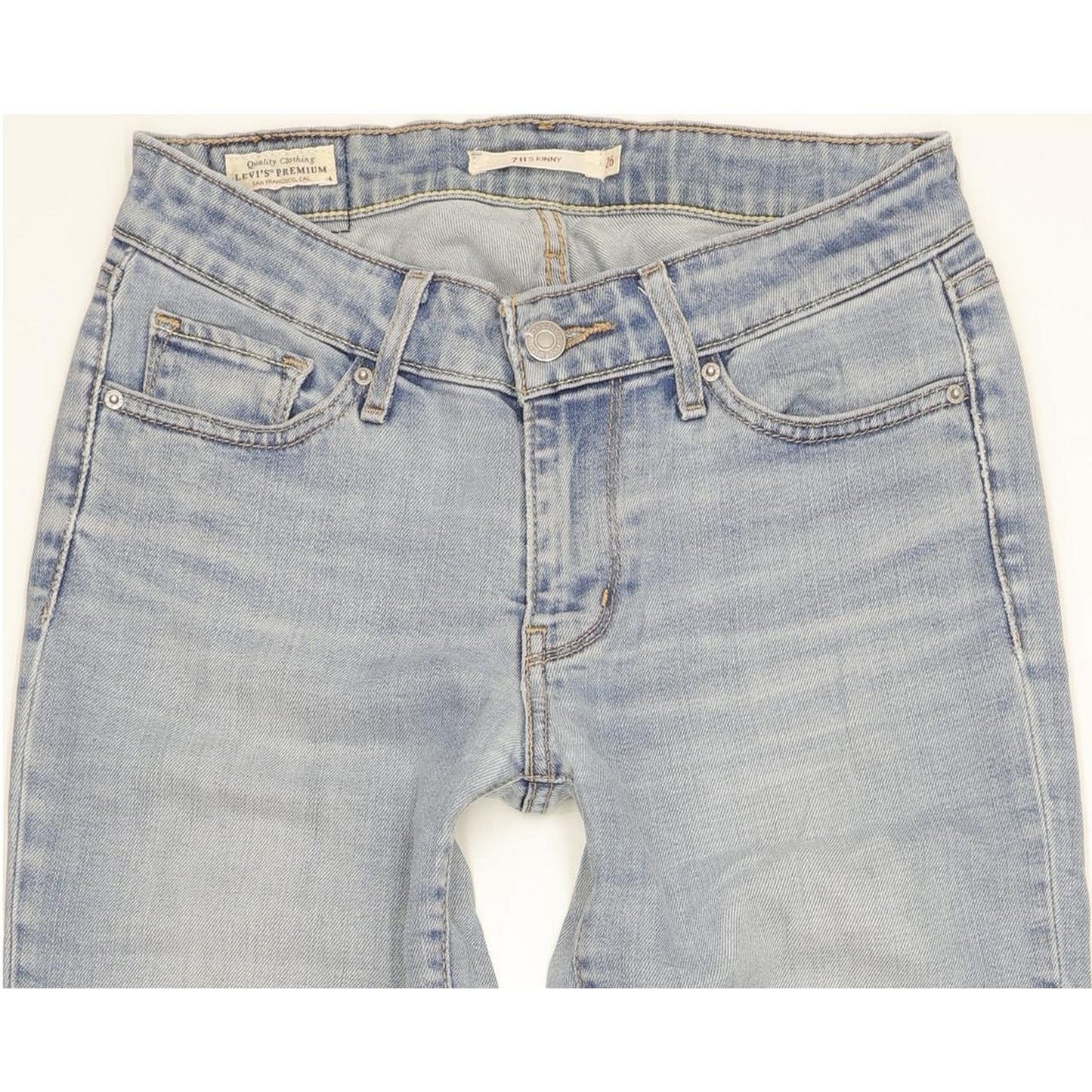 Levi's 711 Women Blue Skinny Slim Stretch Jeans W26 L32