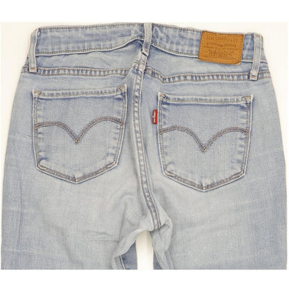Levi's 711 Women Blue Skinny Slim Stretch Jeans W26 L32