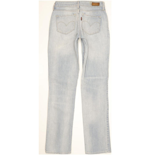 Levi's Women Blue Straight Slim Stretch Jeans W26 L32
