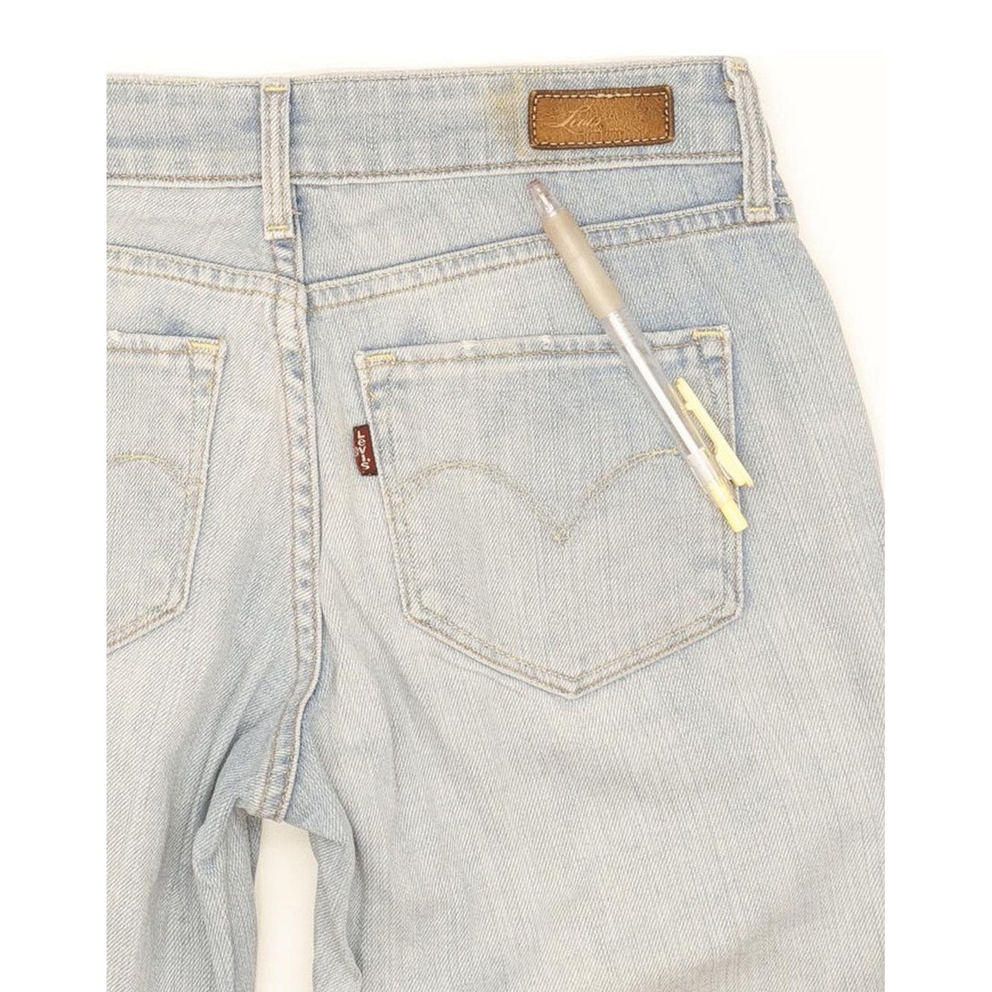 Levi's Women Blue Straight Slim Stretch Jeans W26 L32
