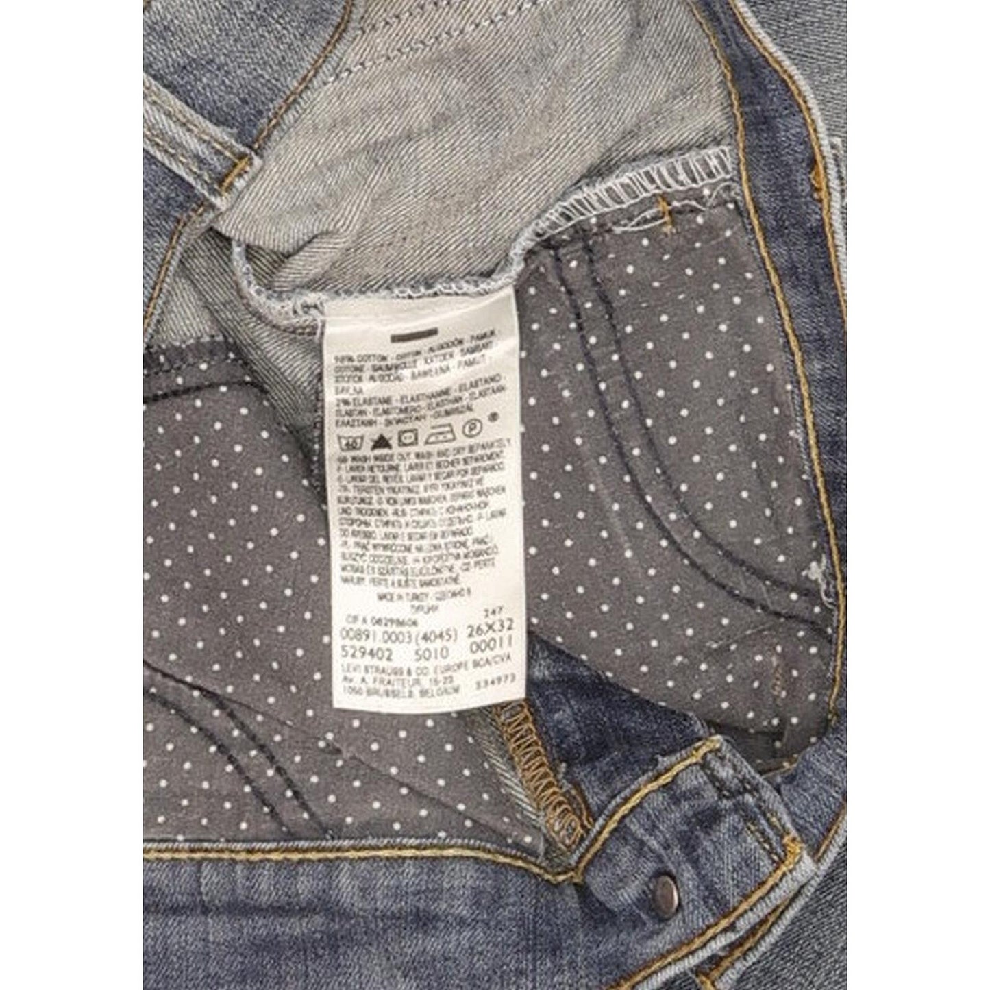 Levi's Women Blue Skinny Slim Stretch Jeans W27 L28