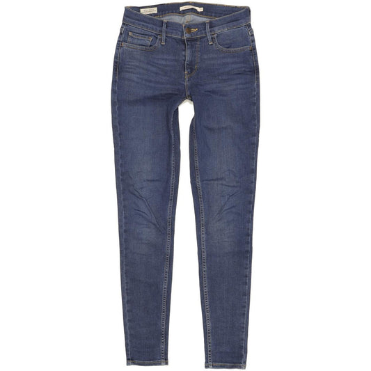 Levi's 710 Super Women Blue Skinny Slim Stretch Jeans W27 L30