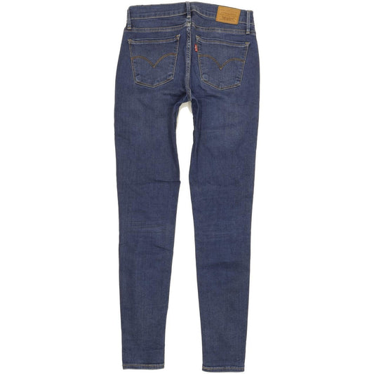 Levi's 710 Super Women Blue Skinny Slim Stretch Jeans W27 L30