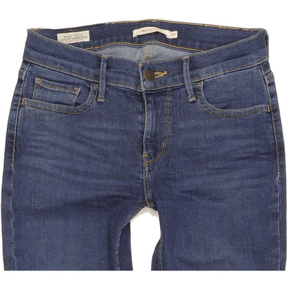 Levi's 710 Super Women Blue Skinny Slim Stretch Jeans W27 L30