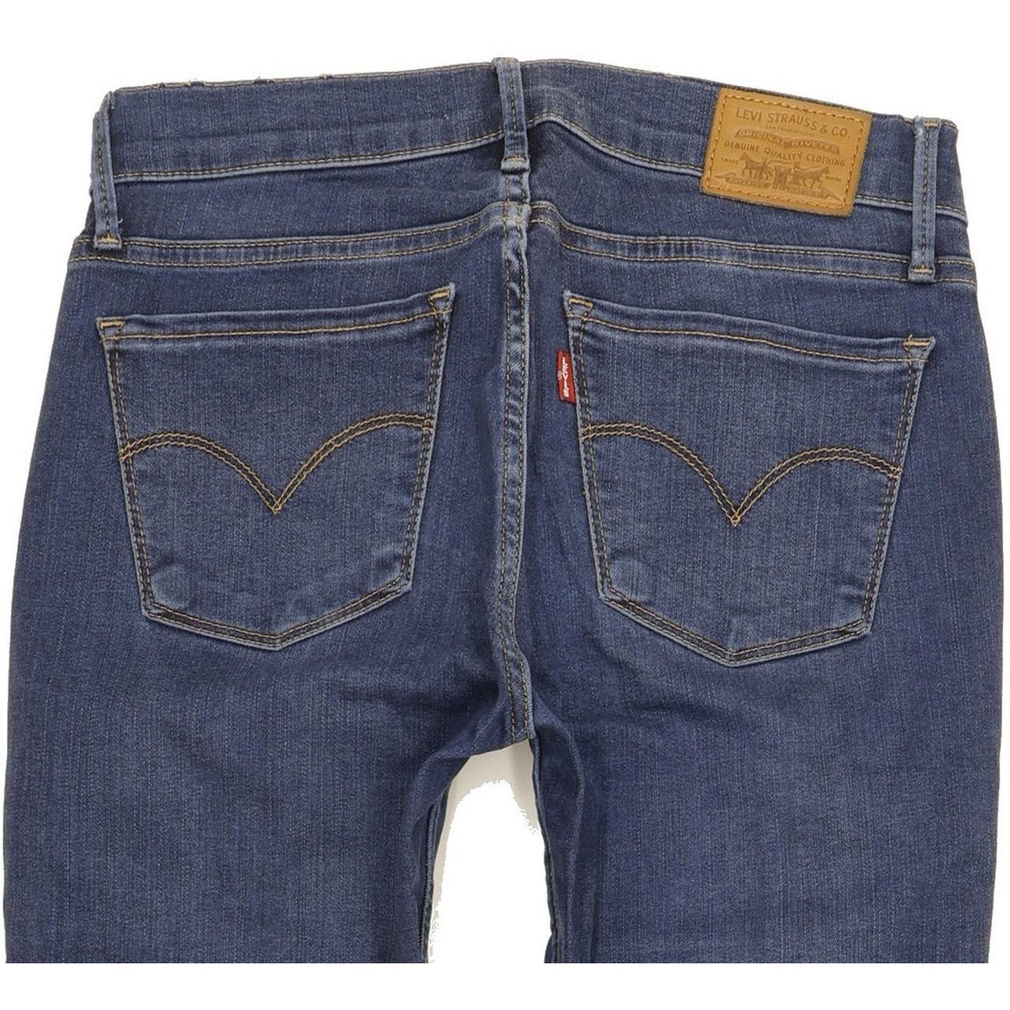 Levi's 710 Super Women Blue Skinny Slim Stretch Jeans W27 L30