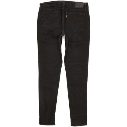Levi's 710 Super Women Black Skinny Slim Stretch Jeans W30 L29