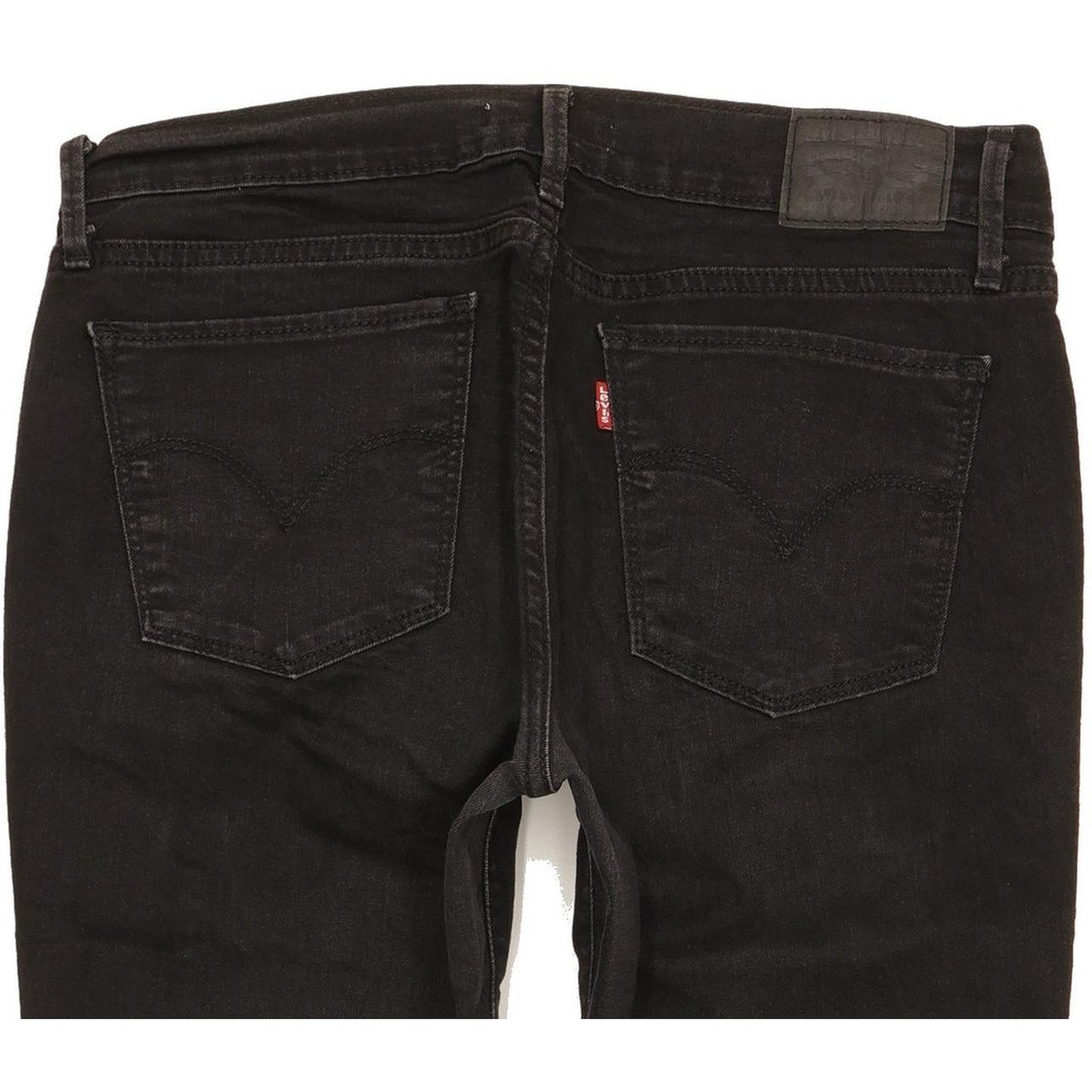 Levi's 710 Super Women Black Skinny Slim Stretch Jeans W30 L29