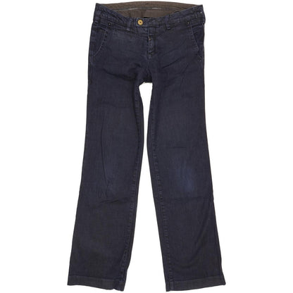 G-Star 3301 Women Navy Straight Slim Chino Stretch Jeans W27 L30