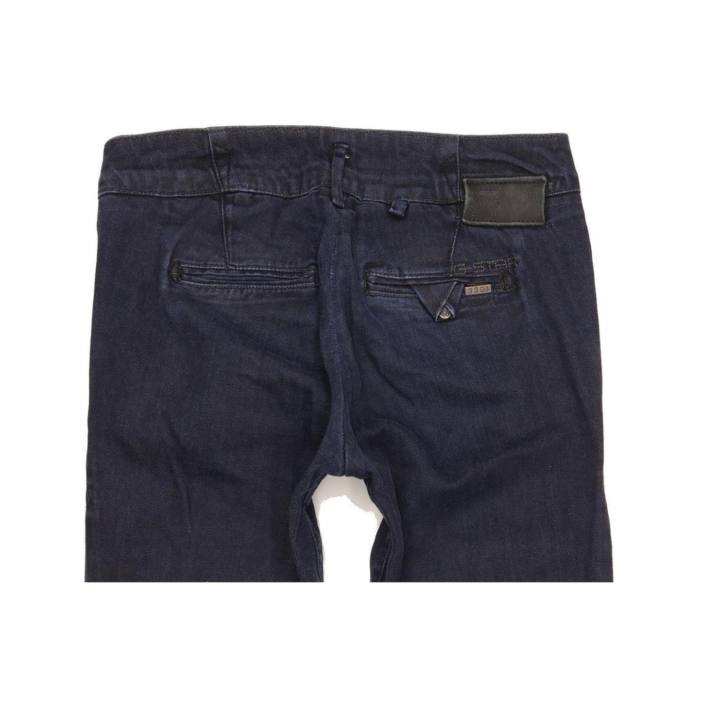 G-Star 3301 Women Navy Straight Slim Chino Stretch Jeans W27 L30
