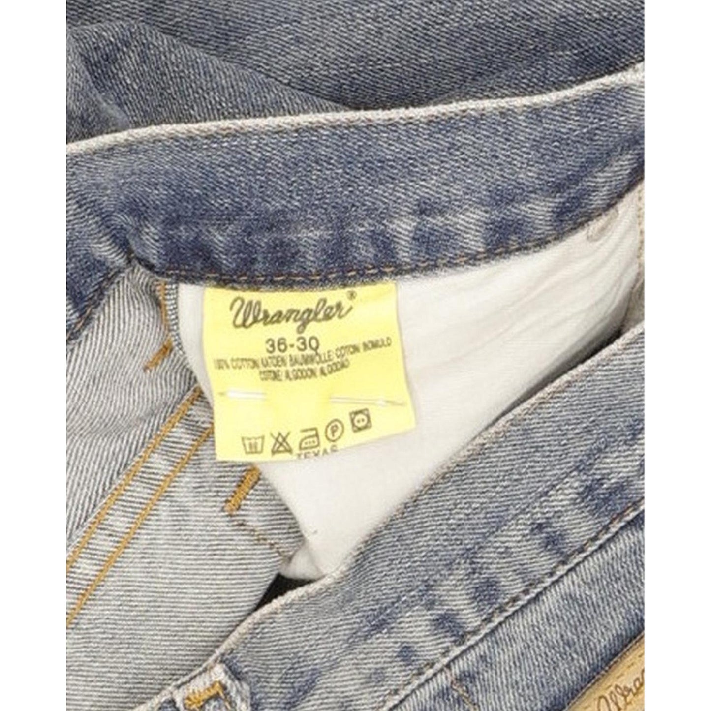 Wrangler Texas Men Blue Straight Regular Jeans W36 L30