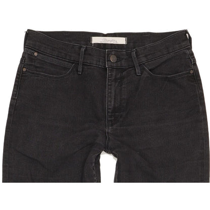 Wrangler Tina Women Black Straight Slim Stretch Jeans W30 L32