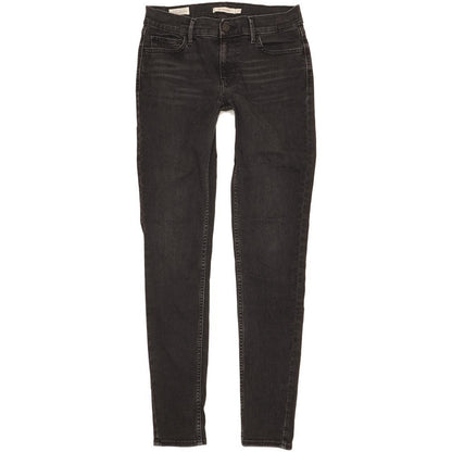 Levi's 710 Super Women Black Skinny Slim Stretch Jeans W29 L31